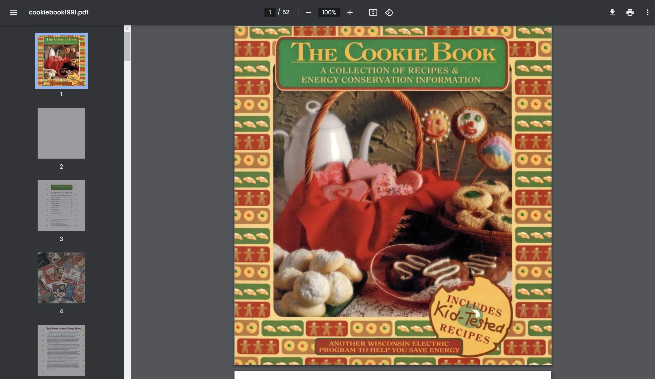 o livro de receitas de cookies em pdf